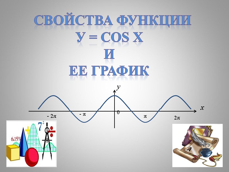 1   свойства функции  У = cos x И Ее график